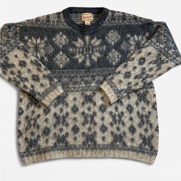 Woolrich Sweaters - SOLD!!!!Woolrich Wool Snowflake Pattern Sweater Vintage 80s
USA Made Cabincore M